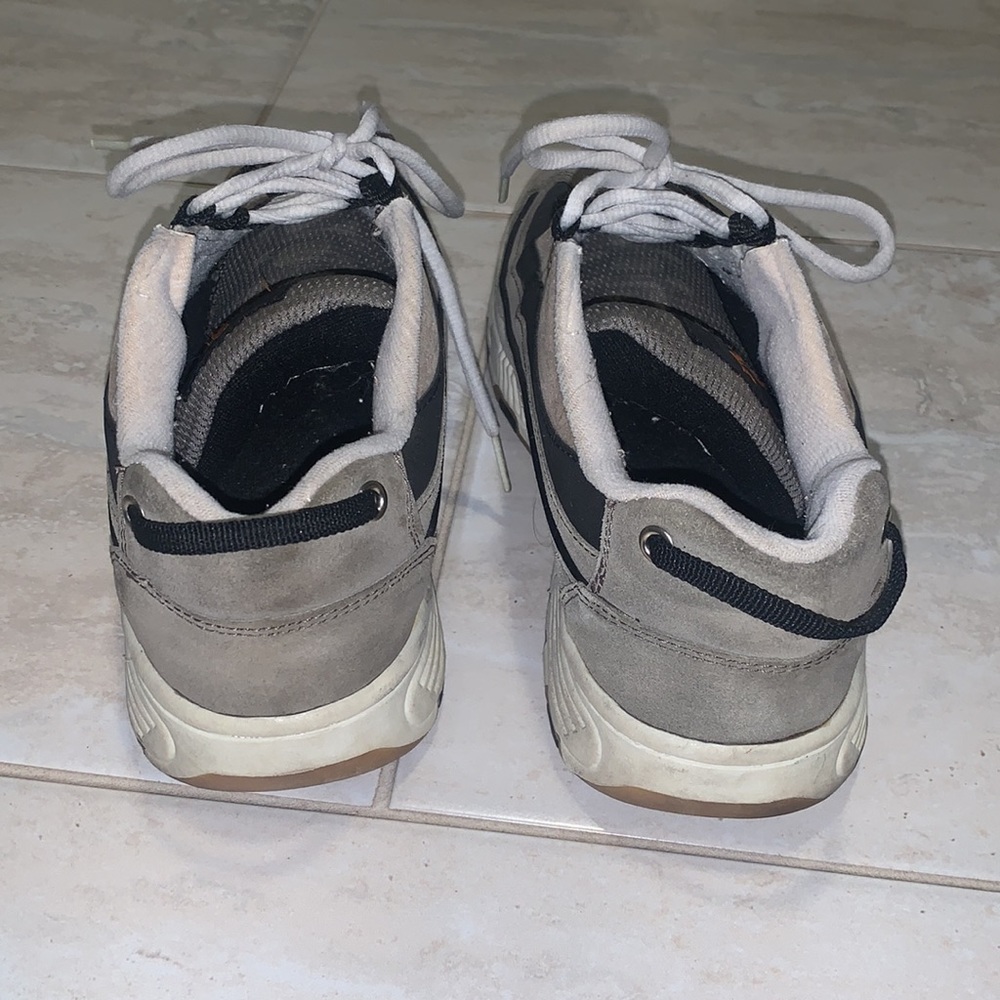 Vintage Grey and Black Bike Sneakers - Picture 3 of 4